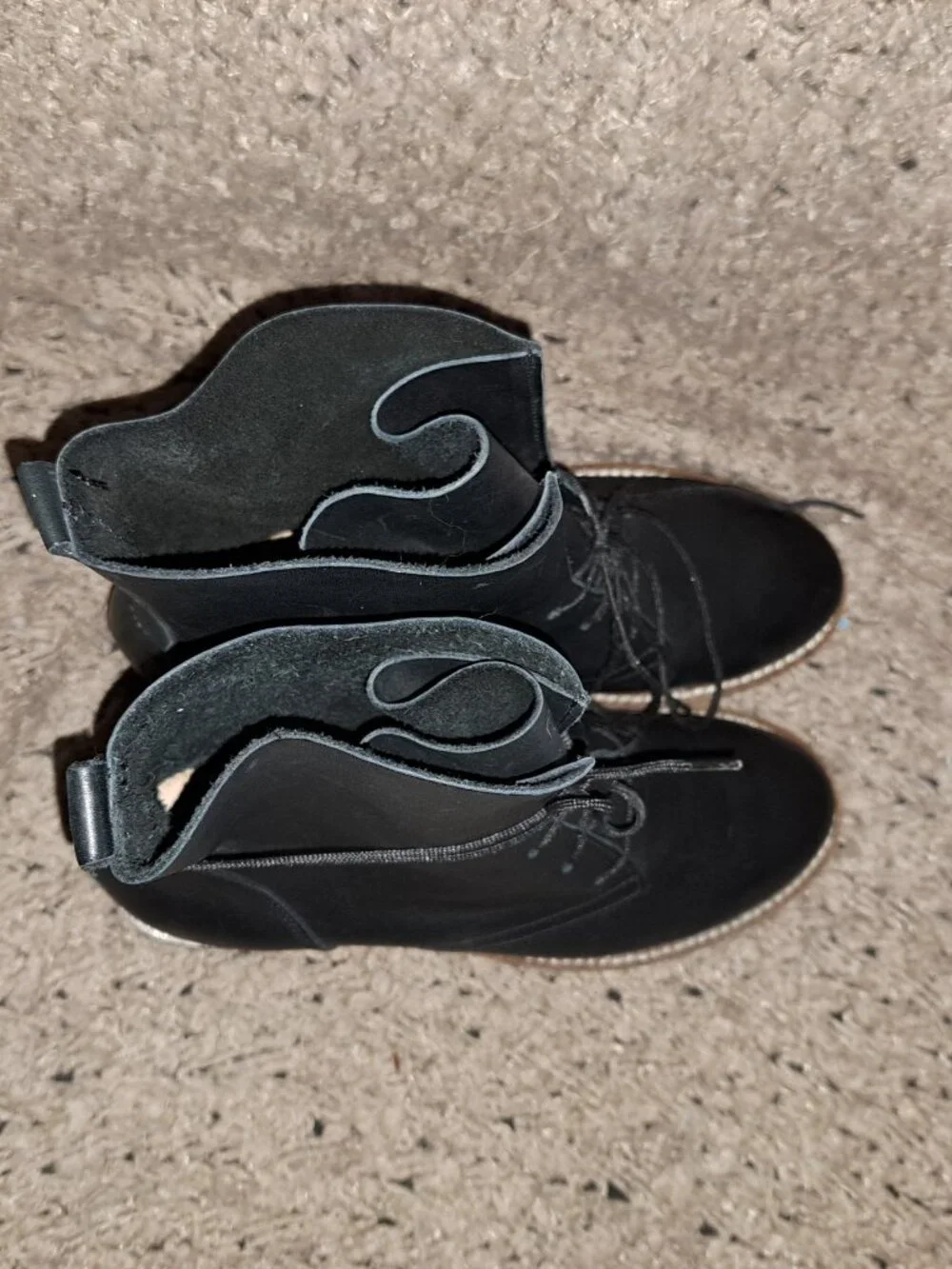 CHELSEA CREW-Black Label-Black Leather Boot-Soft/Slouchy Leather-Sz 37-NWOB - Picture 7 of 8